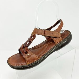Born Brown Leather Gladiator Strappy Slingback Sandals Size 6 Casual Summer